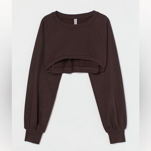 H&M Cropped Sweatshirt